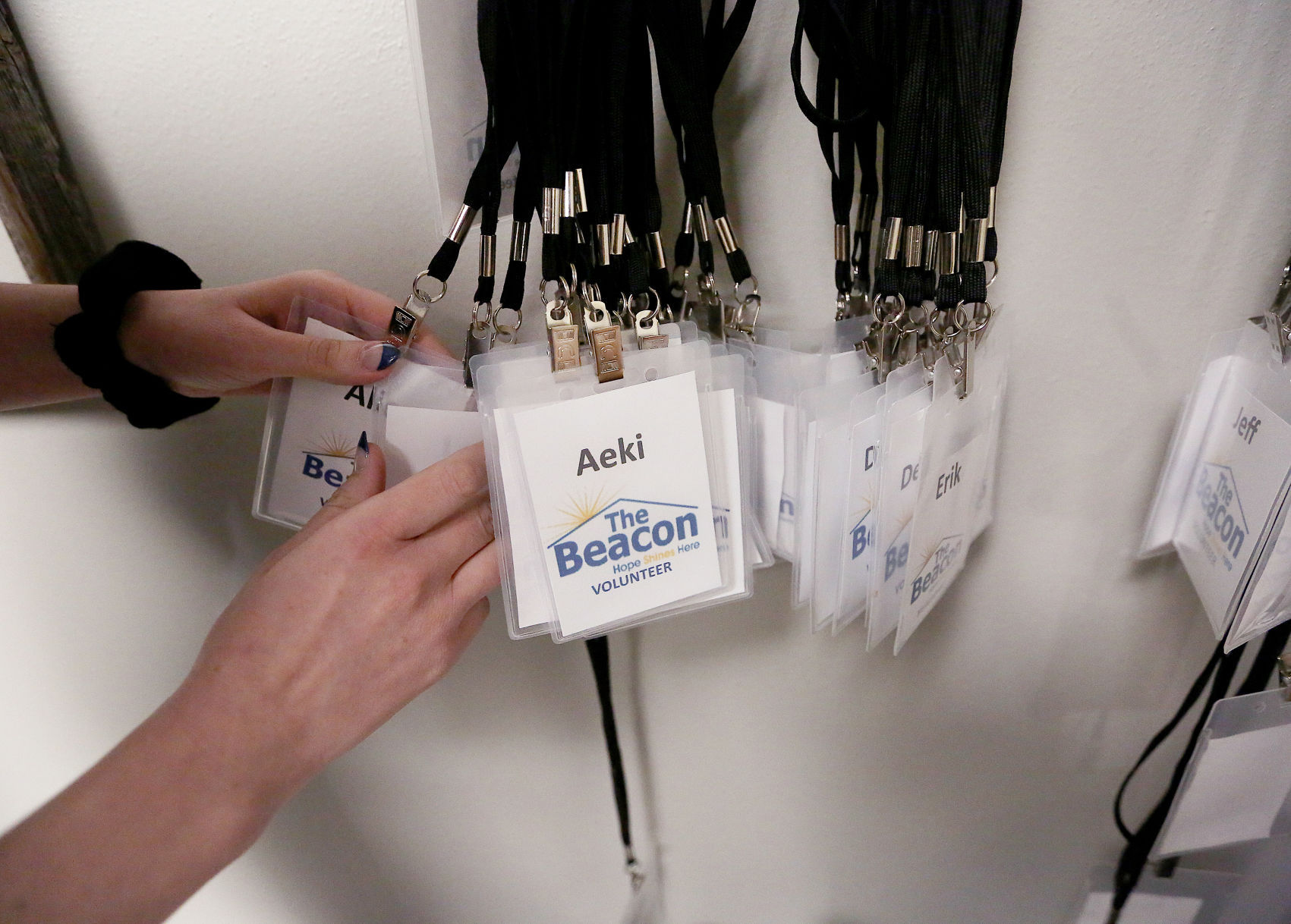 The Beacon -volunteer tags